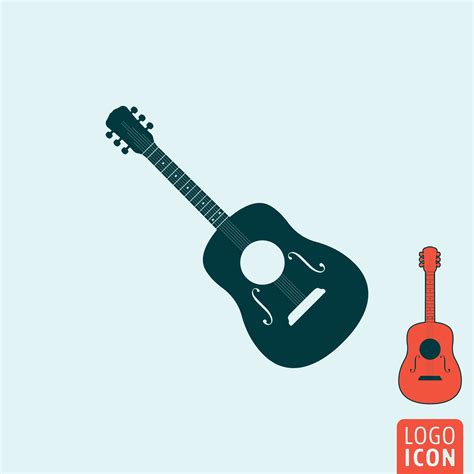 Guitar Icon Isolated 556991 Vector Art At Vecteezy