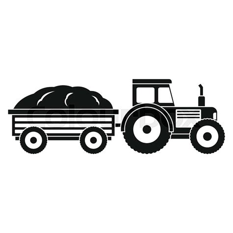 traktor, symbol, automobil | Stock vektor | Colourbox
