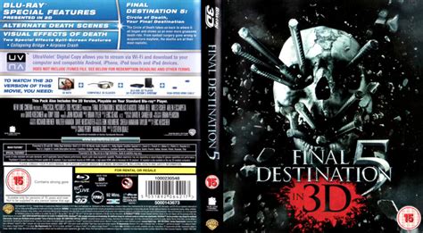 FINAL DESTINATION 5 - 3D (2011) (UK) BLU-RAY COVER & LABEL - DVDcover.Com