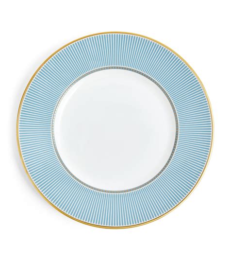 Wedgwood Green Bone China Helia Plate 23cm Harrods UK