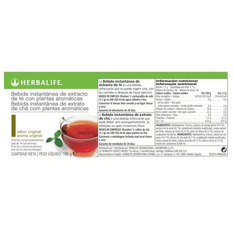 Herbalife Nutrition Infuso A Base Di Erbe Gusto Naturale T Verde