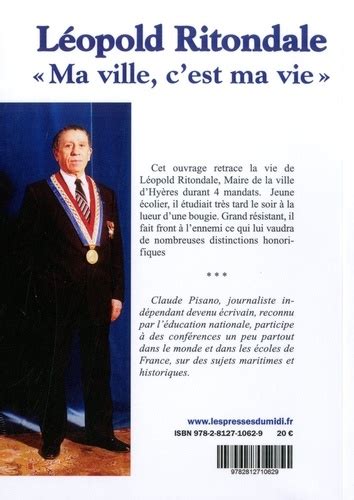 Léopold Ritondale Ma ville c est ma vie de Claude Pisano Grand