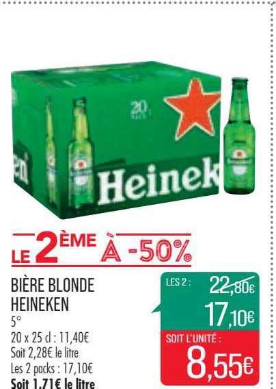 Promo Bi Re Blonde Heineken Chez Match Icatalogue Fr