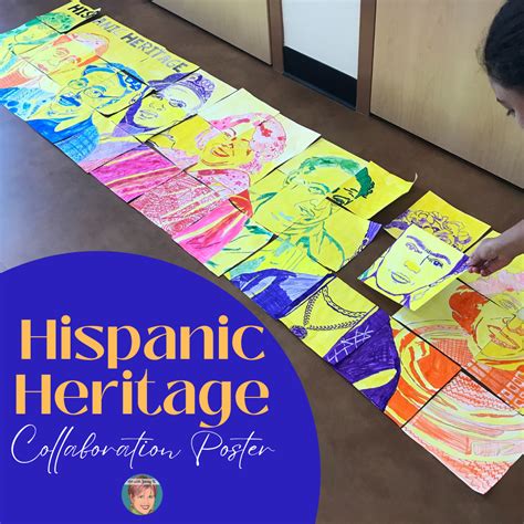 Hispanic Heritage Month Activity | Collaboration Poster - Art With Jenny K.