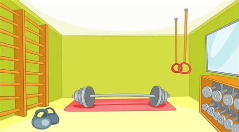 Cartoon Gym Background