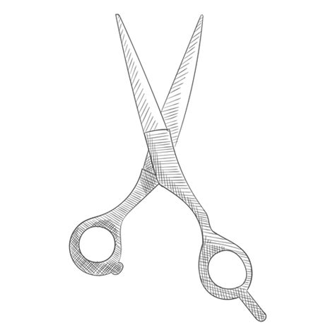 Barbershop Scissor Hand Drawn Transparent Png And Svg Vector File