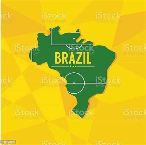 Map Of Brazil Stock Illustration Download Image Now Abstract