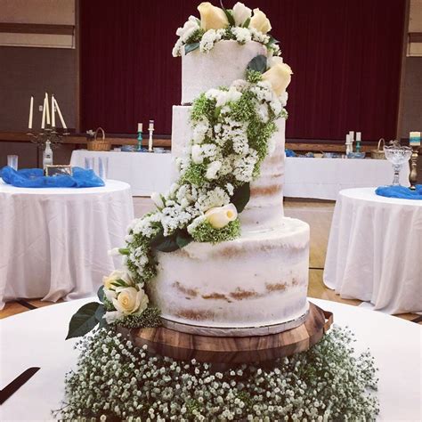 Semi Naked Cake With Fresh Flowers Cakecentral