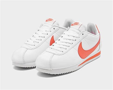 Womens Nike Classic Cortez Leather White Magic Ember 807471 115 Nike