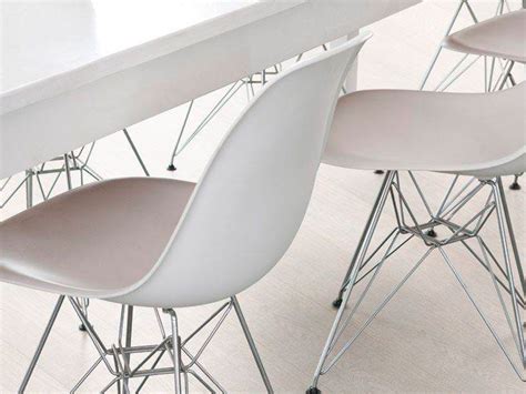 Стул Eames металл белый в аренду с доставкой в Москве | Art-Active