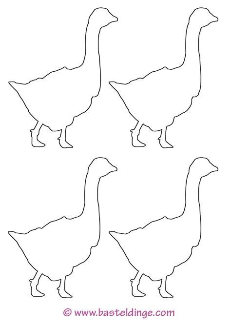 Gans Vorlagen – Basteldinge