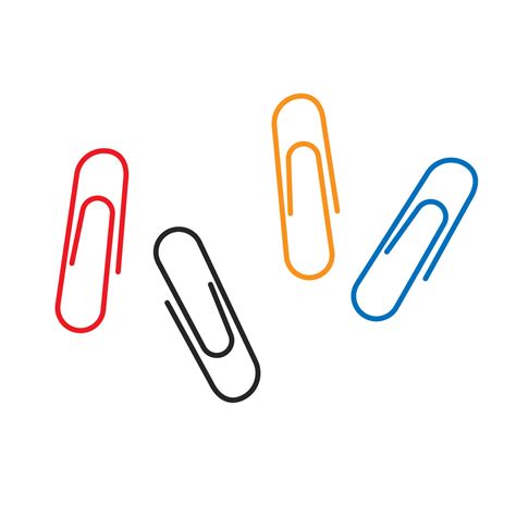 Colorful Paper Clips Png