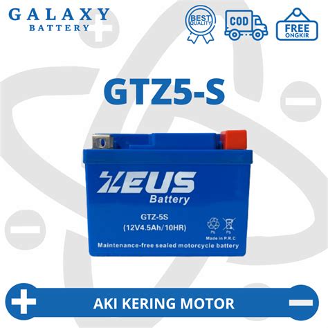 Jual Aki Motor Honda Vario 110 GTZ5S Aki Gel Aki MF Aki Kering Zeus