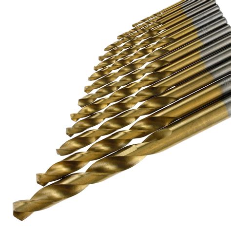 New 99Pcs Drill Bits Titanium Coated Metal HSS Twist Steel Brick Set