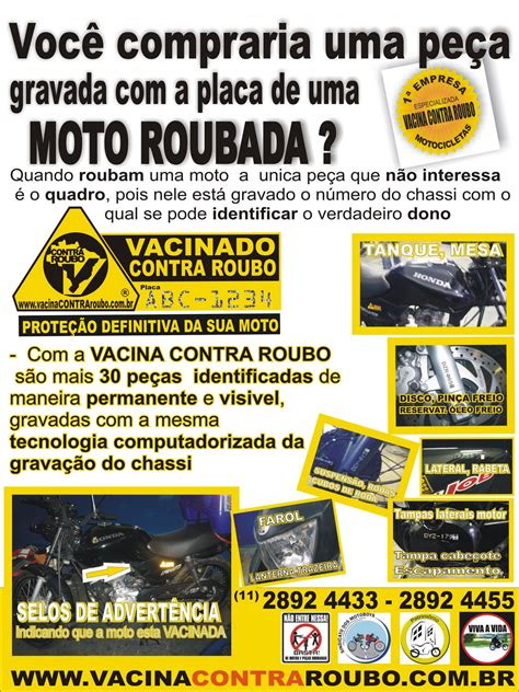 Vacina Contra Roubo Motos Maneiras De Proteger Se Contra Furtos E