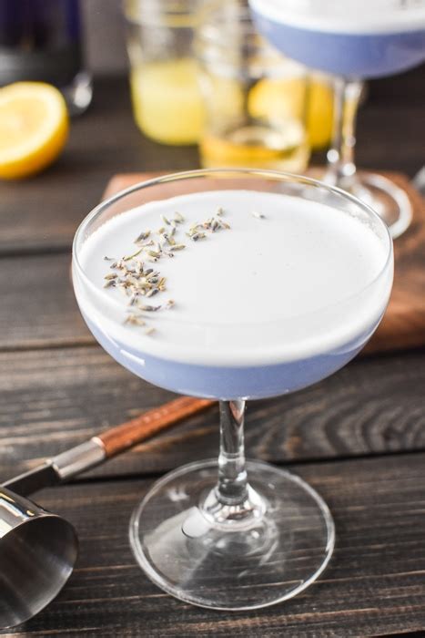 Lavender Gin Sour Cocktail Recipe - The Foodie and The Fix