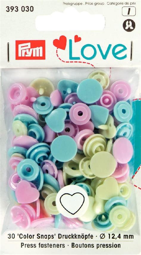 Prym Love Druckknopf Color Snaps Herz 11393030