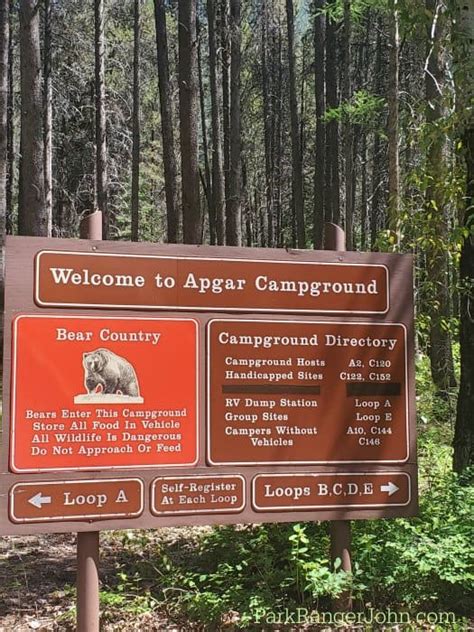 Apgar Campground Glacier National Park