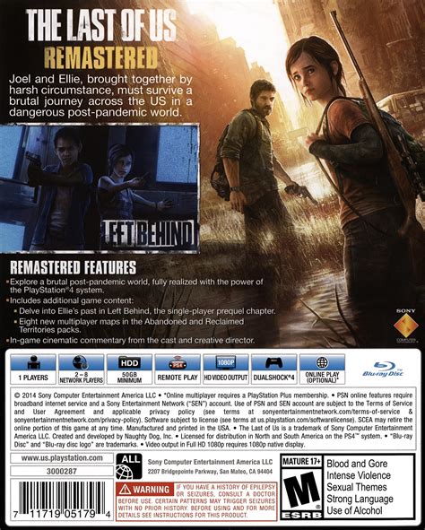 The Last Of Us Remastered Images Launchbox Games Database