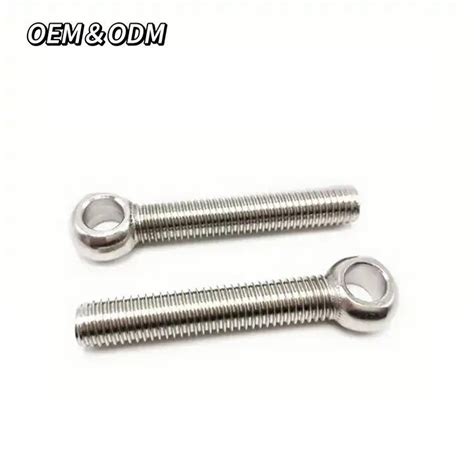 SS304 SS316 Stainless Steel DIN 444 Round Head Eye Bolt Lifting Eye