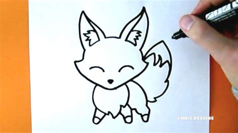 Dessin Facile Comment Dessiner Un Renard Kawaii Chris Dessine