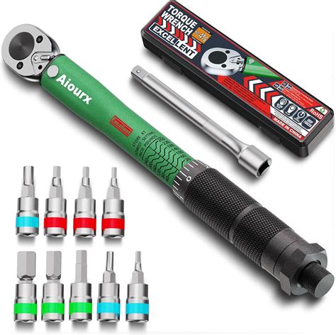 Aiourx 1 4 Inch Drive Click Torque Wrench Set 20 260 Ft Lb 2 26 29