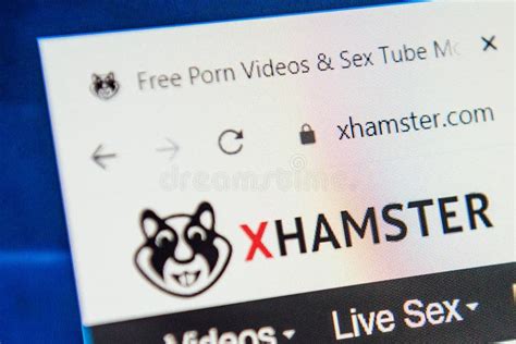 Page D accueil Du Site Internet De Xhamster Sur L écran Du Xhamstercom