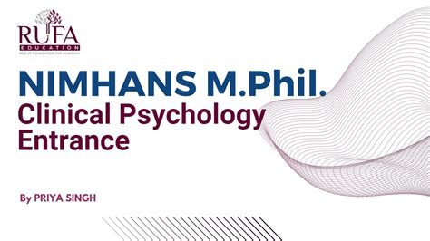 NIMHANS M Phil Clinical Psychology Entrance PRIYA SINGH CLINICAL