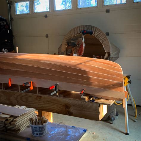 Glued Lapstrake Canoe Part 2 Planking And Painting Shipwright Skills