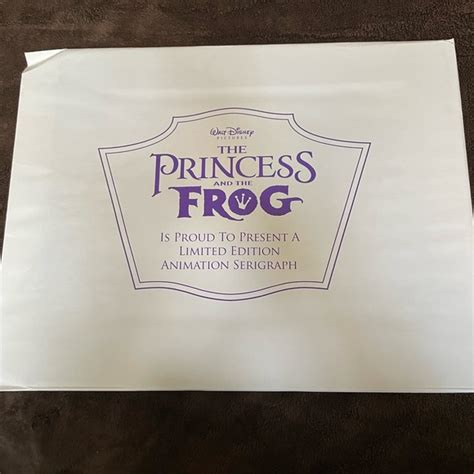 Disney Art Disneys The Princess And The Frog Ltd Edition Animation