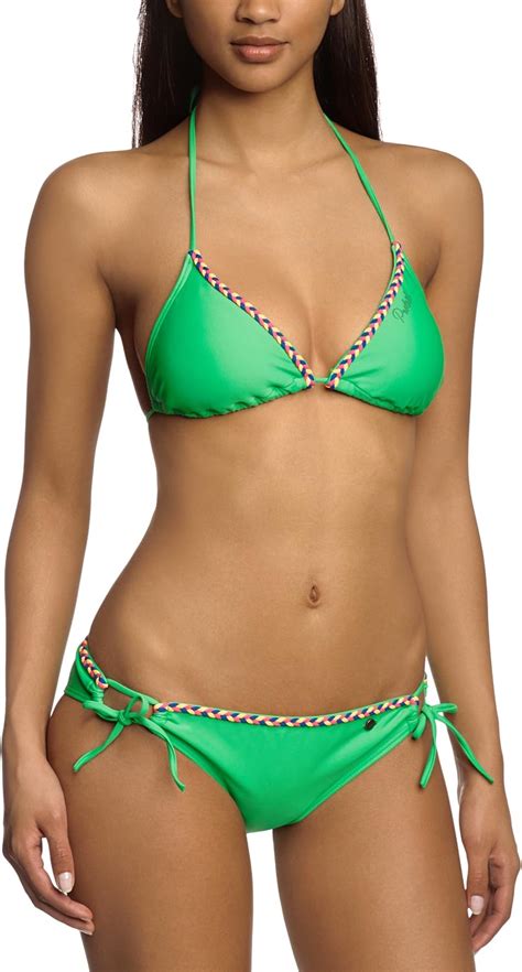 Protest Triangel Bikini Tropical Bikini Completo Color Verde Talla