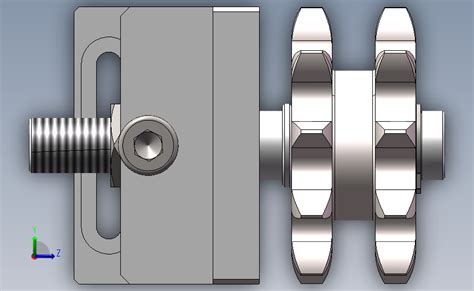 链轮张紧机构 Solidworks 2012 模型图纸下载 懒石网