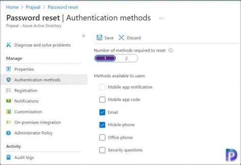 How To Enable Azure Ad Self Service Password Reset Sspr