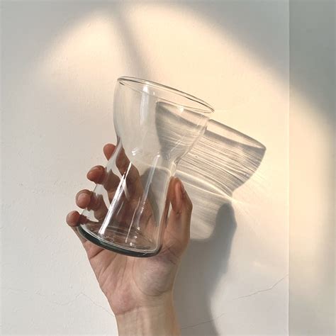 Jual Glass Cup Aesthetic Gelas Minum Teh Kopi Kaca Bening Homecafe