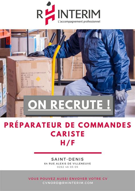 Préparateur de commande cariste H F RH INTERIM