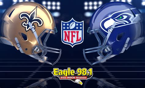 SAINTS SEAHAWKS FLIPPER Eagle 98 1 The ROCK Station