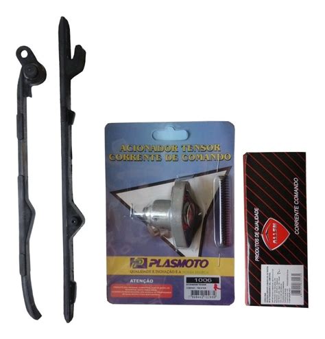 Kit Guia Tensor Tensionador Corrente Comando Cbx 250 Twister Até 2008