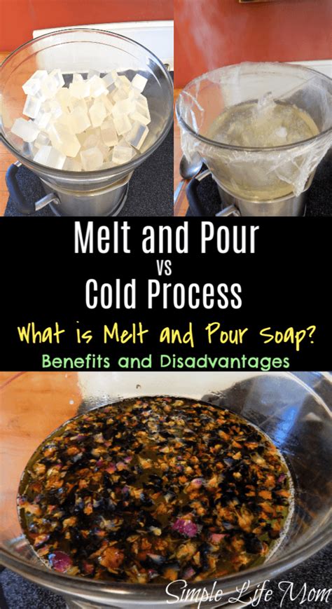 Melt And Pour Soap Vs Cold Process Soap Making Simple Life Mom