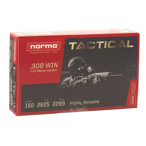 Norma Win Tactical Gr Fmj Ammunition Rounds Mahoney S