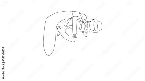 Self drawing simple animation of single continuous one line drawing of ...