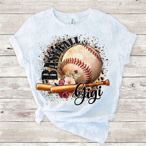 Baseball Gigi Sublimation Design Beedigitalcrafts