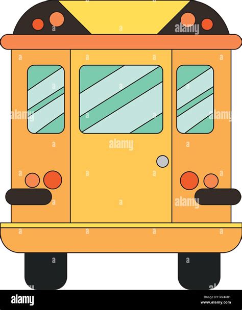 School Bus Cartoon Stock Vector Image And Art Alamy