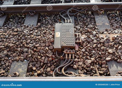 Railway Impedance Bond Stock Photo Image Of Signals 205040538