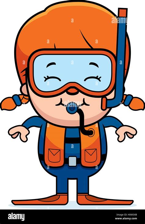 Female Scuba Diving Clipart