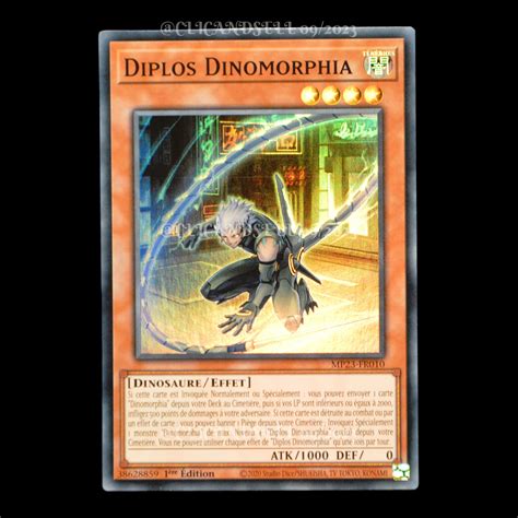 Carte Yu Gi Oh Mp Fr Diplos Dinomorphia Sr Ebay