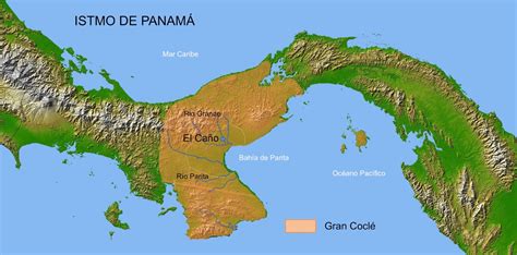 Figura 1istmo De Panamá Área De Tradición Gran Coclé Y Localización