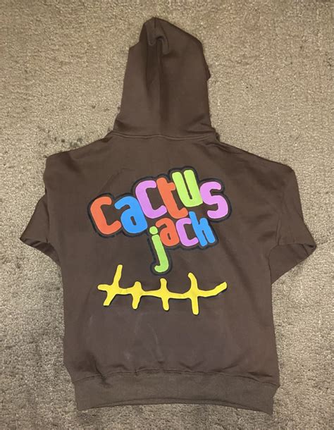 Travis Scott Cactus Jack Mcdonalds Smile Hoodie Brown • Msm Fashion