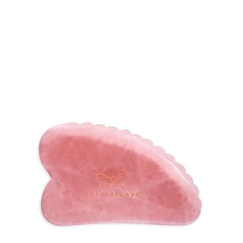 Crystallove 3d Gua Sha Face Massage Plate Made Of Rose Quart Fina