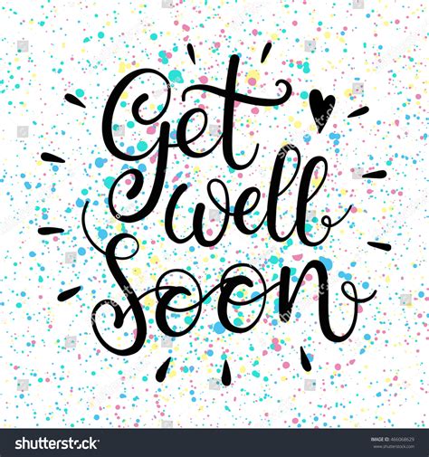 Get Well Soon Vector Text Hand Stock Vector 466068629 Shutterstock