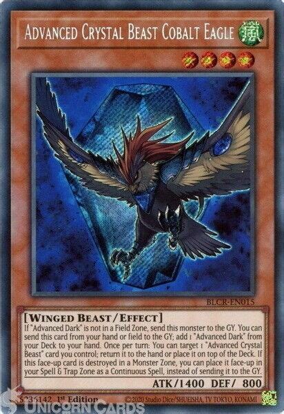 Yu Gi Oh Advanced Crystal Beast Cobalt Eagle 76982193